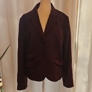 LL Bean Royal Plum Short Jacket XLP?